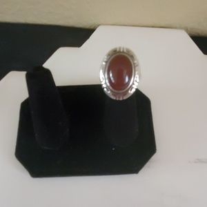 Sterling silver Carnelian gemstone ring
